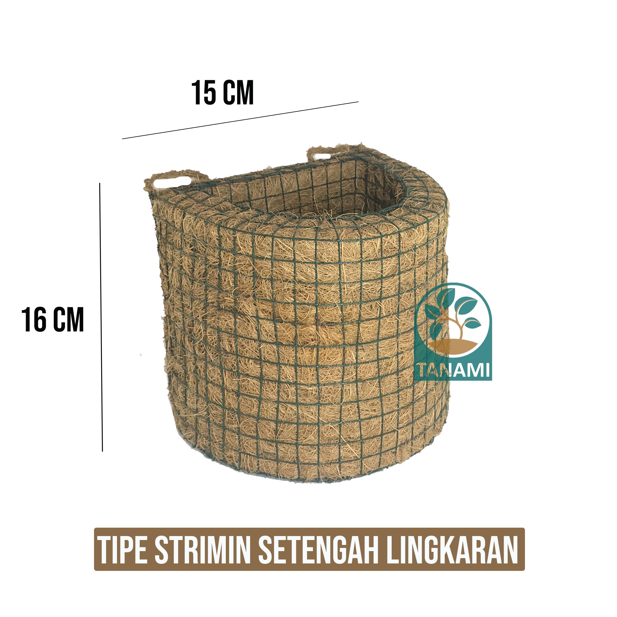 Pot Sabut Kelapa (Coco Pot) Strimin Setengah Lingkaran Jual Coco Peat