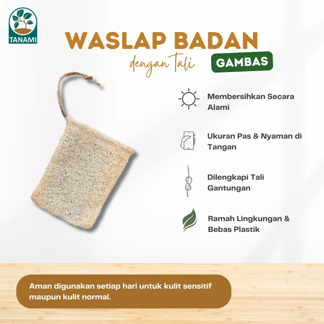 loofah kering gambas loofah mandi