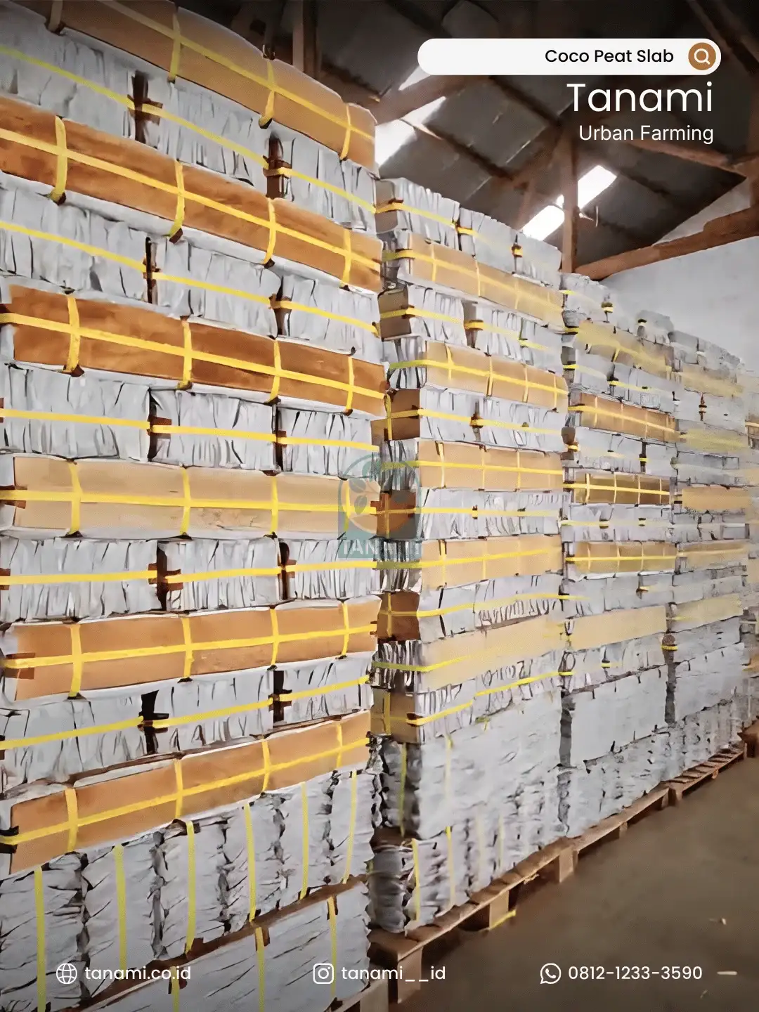 coco peat grow bag slabs