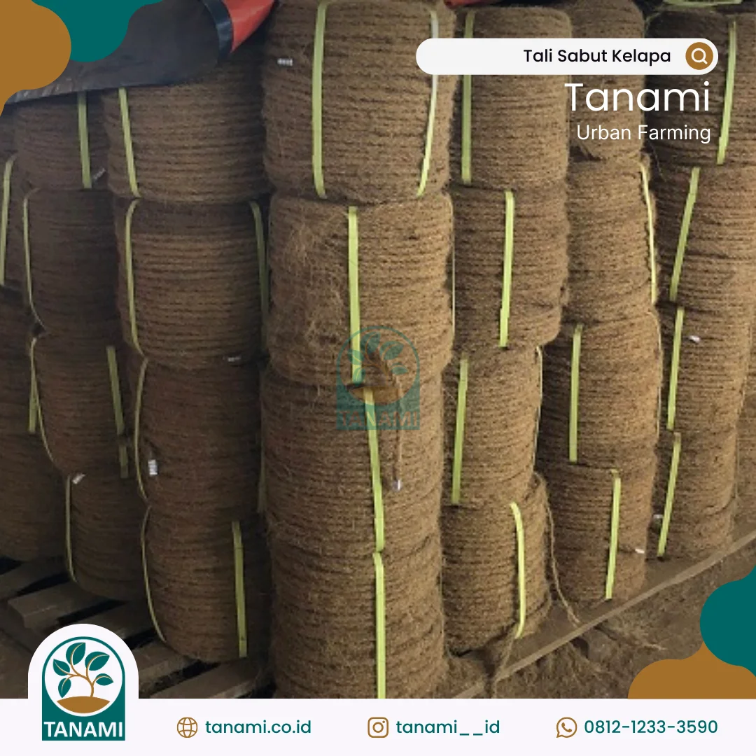 tali sabut kelapa bertekstur