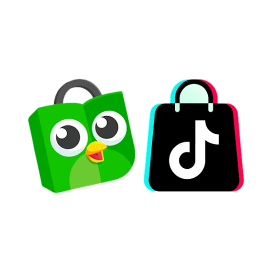 logo tiktok shop & tokopedia