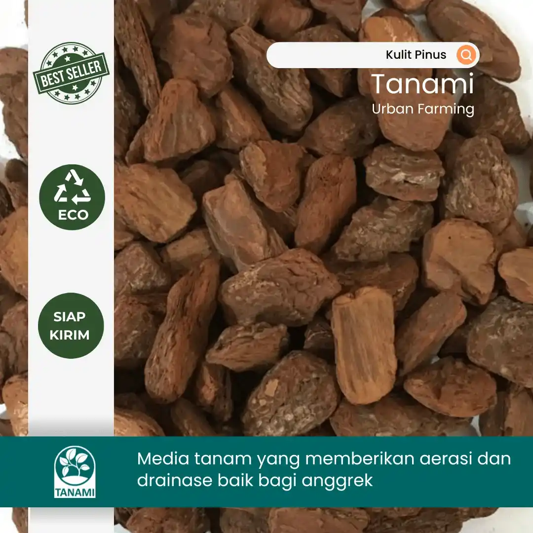 jual kulit kayu pinus cacah