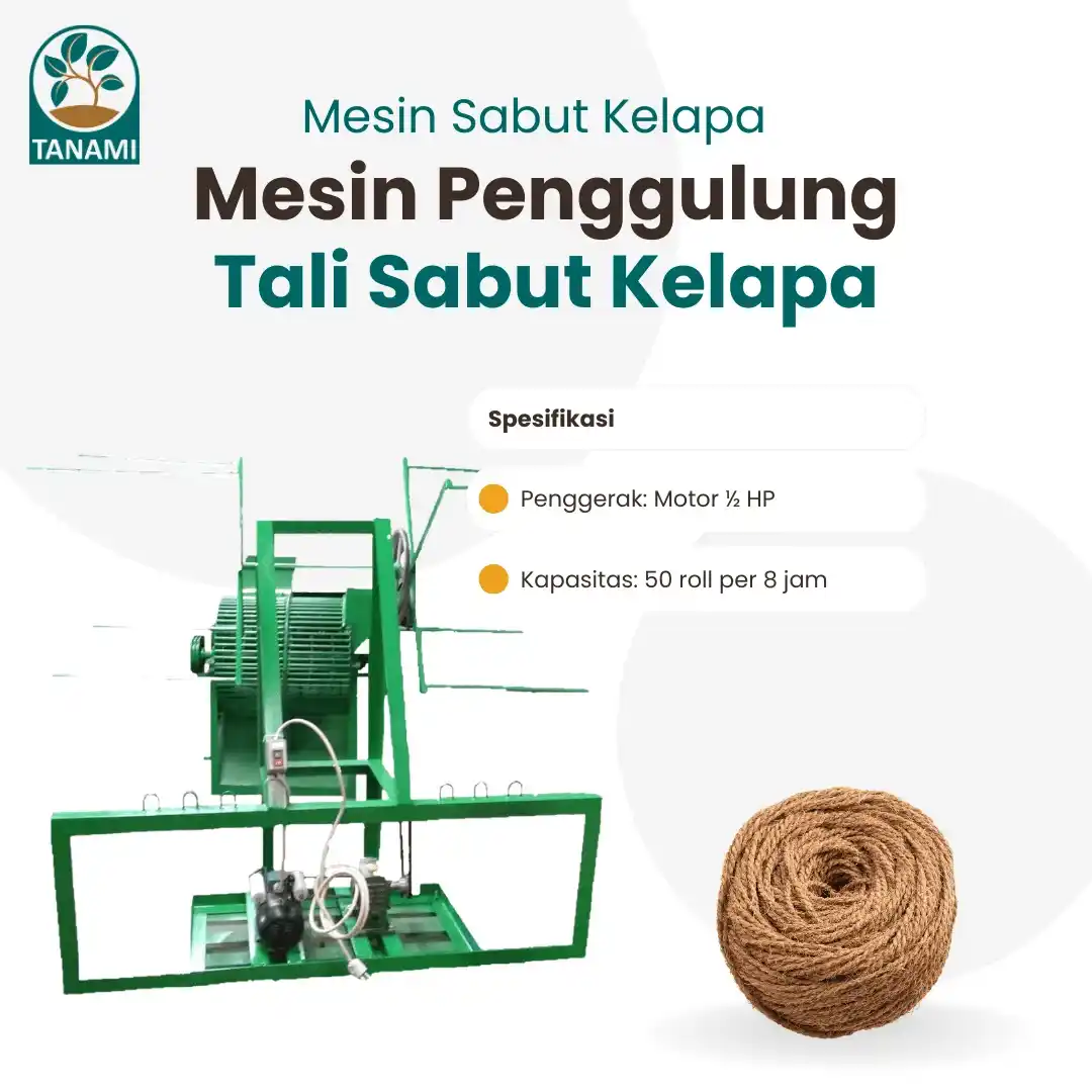 Mesin Sabut Kelapa: Mesin Penggulung Tali Sabut Kelapa / Mesin Tali Sabut Kelapa